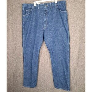 Vintage Wrangler Hero Stretch Men's Dark Wash Blue Jeans Made in USA 44x32*